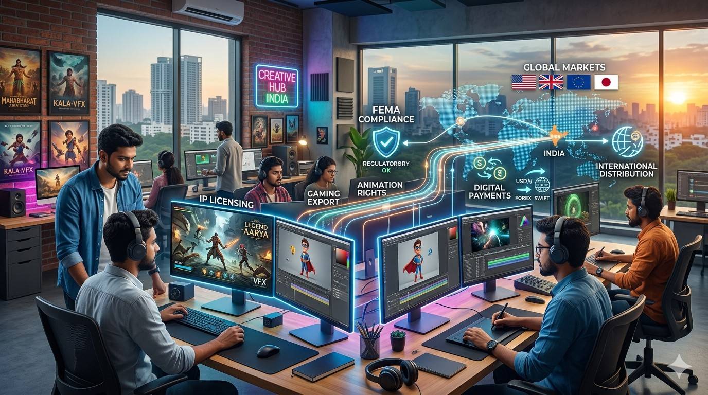 Audio-Visual, Media, Gaming and Animation Exports — FEMA Compliance for Content and IP Flows